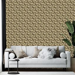 British Terminal Brown & Beige Abstract Printed Wall Wallpaper-28