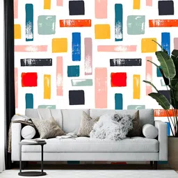 British Terminal White & Yellow Printed Self-Adhesive Wallpaper-picture-48