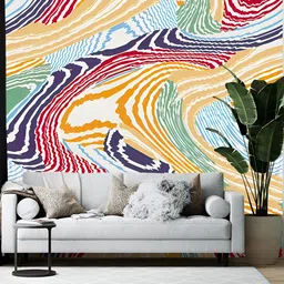 British Terminal White & Blue Printed Self-Adhesive Wall Paper-23