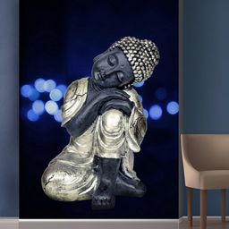 999Store Gold-Toned & Blue Buddha Mural Self-Adhesive Wallpaper-62