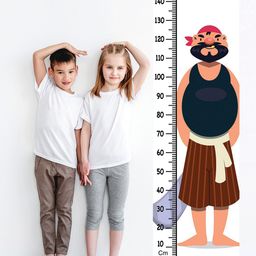 WENS Kids White Cartoon Height Chart Vinyl Wall Sticker-image-23