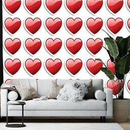 British Terminal White & Red Printed Self-Adhesive Wallpaper-picture-55