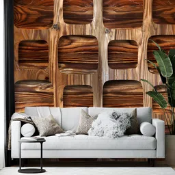 British Terminal Brown Abstract Printed Wall Wallpaper-image-91