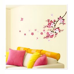 Asian royal Pink & White Printed Self Adhesive Wall Sticker-image-80