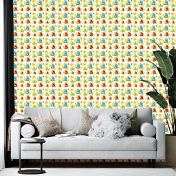 British Terminal White & Yellow Printed Self-Adhesive Wallpaper-image-99