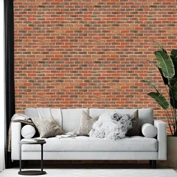 British Terminal Brown Printed Self-Adhesive Wallpaper-picture-11