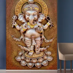 999Store Grey Lord Ganesha Mural Wallpaper-image-55