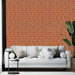 British Terminal Brown & White Printed Self-Adhesive Wall Paper Sticker-16