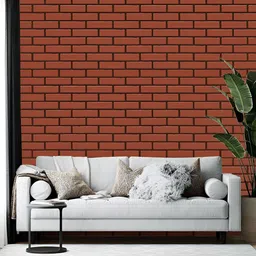 British Terminal Brown Abstract Printed Self-Adhesive Wall Sticker-image-45