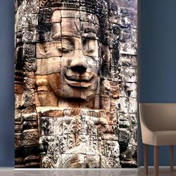 999Store Brown Stones Wall & Statue Mural Wallpaper-image-35