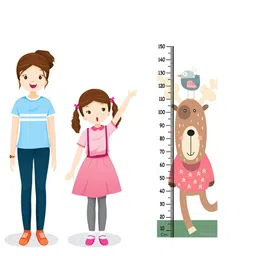 WENS White & Pink  Teddy's Swag Printed Height Chart Wall Sticker-picture-23