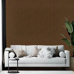 British Terminal Beige & Brown Printed Self-Adhesive Wall Sticker-image-67