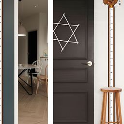 Asian royal White & Brown Printed Self Adhesive Wall Sticker-image-97