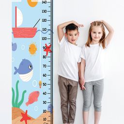 WENS Blue & Orange Fishes Printed Height Chart-image-13