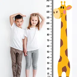 WENS Yellow Tall Giraffe Height Chart Wall Sticker-image-8
