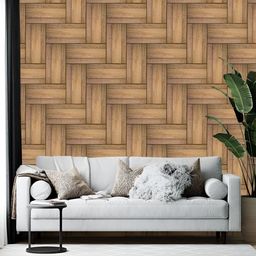 British Terminal Brown & Beige Abstract Printed Self-Adhesive Wallpaper-27