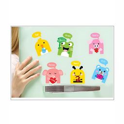Asian royal Green & Pink Printed Self Adhesive Wall Sticker-image-51