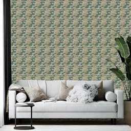 British Terminal Olive Green Abstract Printed Self-Adhesive Wallpaper-3