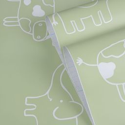 Aura Green & White 3D Printed Self Adhesive Wall Sticker-image-68