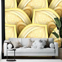 British Terminal Yellow Printed Self-Adhesive Wallpaper-image-36