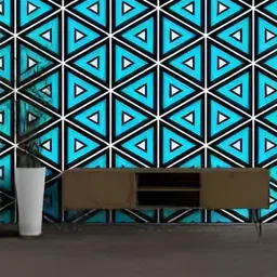 British Terminal Blue Printed Self-Adhesive Wallpaper-image-84