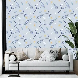 British Terminal Blue & White Self-Adhesive Wallpaper-image-61