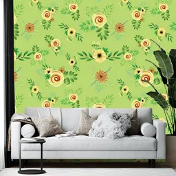 British Terminal Green & Yellow Printed Self-Adhesive Wall Sticker-54