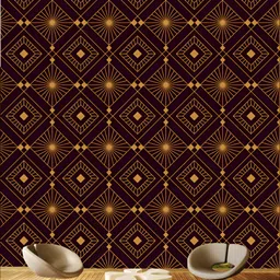 Aura Black Printed Self-Adhesive Wall Sicker-image-46
