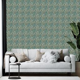 British Terminal Grey Abstract Printed Wall Paper-1