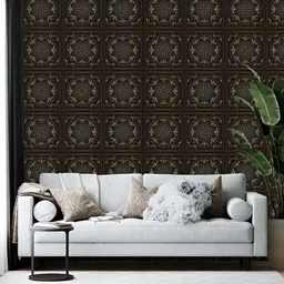 British Terminal Black Printed Self-Adhesive Wallpaper-image-79