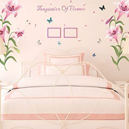 Asian royal Pink & White Printed Self Adhesive Wall Sticker-image-88