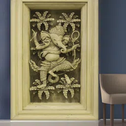 999Store Off-White & Brown Flowers & Ganesha Wallpaper-image-28