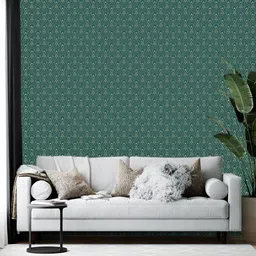 British Terminal Green & Beige Abstract Printed Self-Adhesive Wallpaper-12