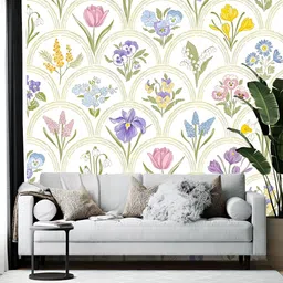 British Terminal Pink & White Printed Self-Adhesive Wall Sticker-image-54