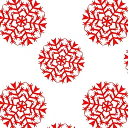 British Terminal White & Red Abstract Printed Wallpaper-1
