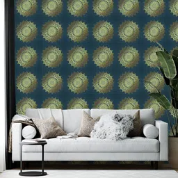 British Terminal Blue Printed Self-Adhesive Wallpaper-image-86