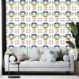 British Terminal Blue & White Printed Self-Adhesive Wall Sticker-image-55