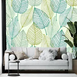British Terminal Beige & Green Printed Self Adhesive Wall Sticker-picture-33