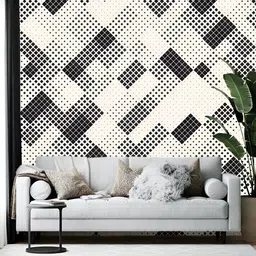 British Terminal Black & White Printed Self-Adhesive Wallpaper-image-72