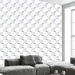 Aura White Self Adhesive 3D Printed Wall Sticker-image-11