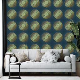 British Terminal Blue & Green Printed Self-Adhesive Wall Sticker-image-54