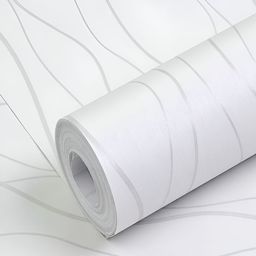 Aura White & Grey Printed Water Proof Wall Sticker-19