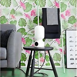Asian royal White & Green Floral Printed Self Adhesive Wall Sticker-picture-30