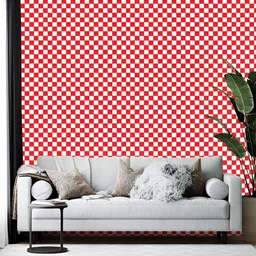 British Terminal Red Abstract Printed Wall Paper-picture-52