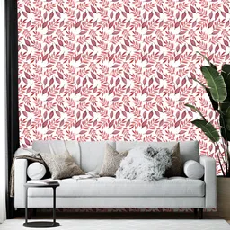 British Terminal Pink & White Abstract Printed Self-Adhesive Wallpaper-25