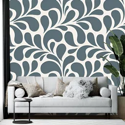 British Terminal White & Grey Printed Self-Adhesive Wall Paper-picture-0