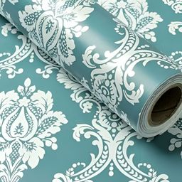 Aura Green & White Printed Self Adhesive Wall Sticker-image-42