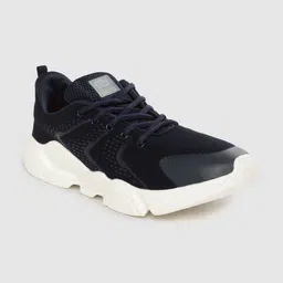Crew STREET Men Navy Blue Woven Design Sneakers-image-52