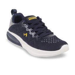 Metro Men Woven Design Contrast Sole Sneakers-22
