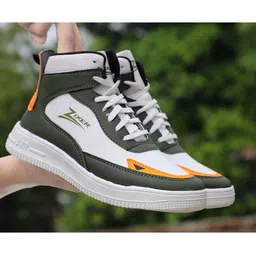 Zixer Men Green Woven Design Sneakers-picture-34